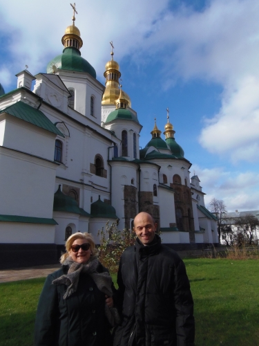 Tiziana Moneta e Gabriele Rota a Kiev